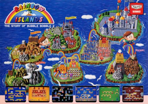 Rainbow Islands (new version) Arcade Game Cover